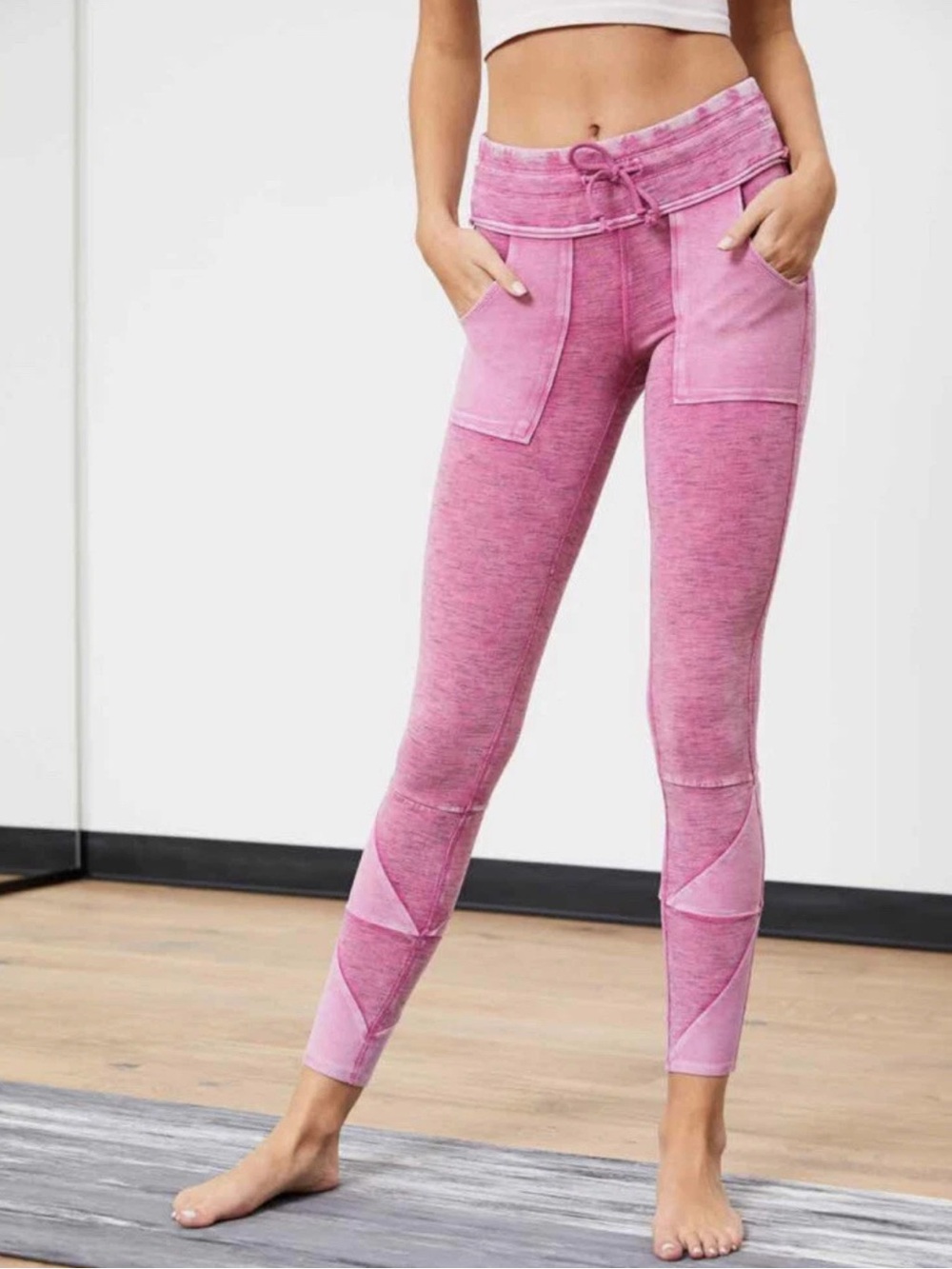 Free People Movement Kyoto Leggings in Pink, Size Medium